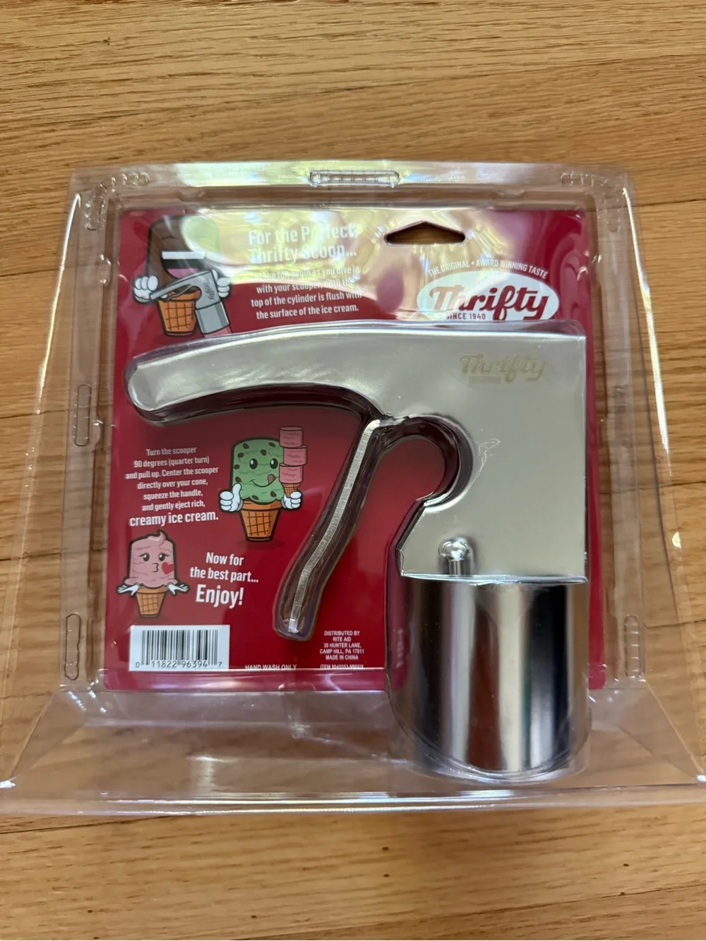 Thrifty Stainless Steel Silver Ice Cream Scoop